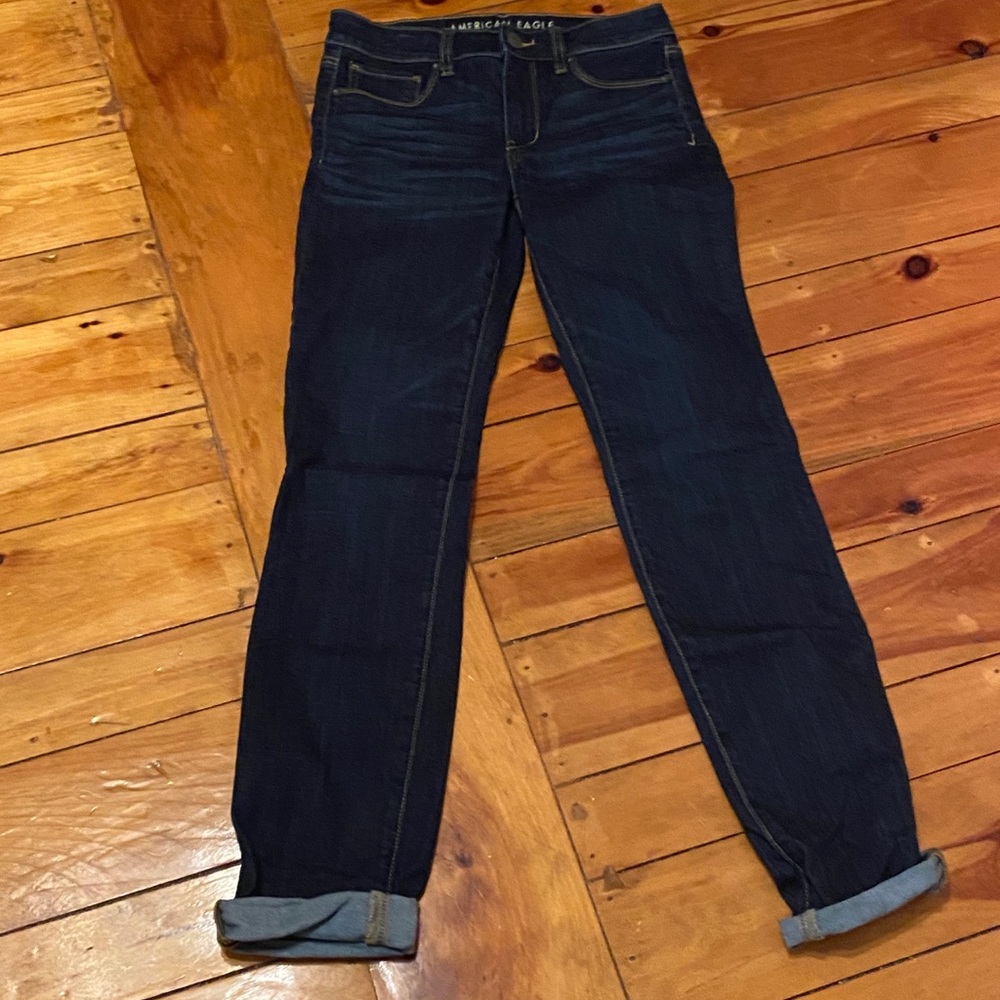 American Eagle Outfitters Extra Long Blue Skinny Jeans